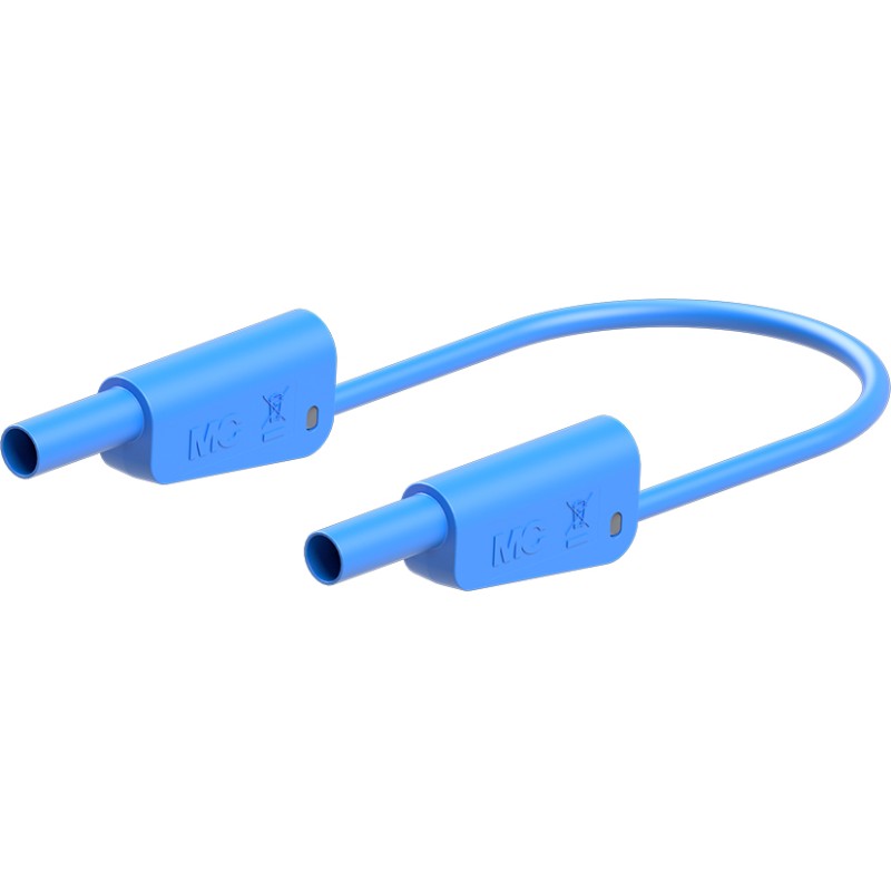 1 pcs - Staubli Test lead, 32A, 1kV, Blue, 2m Lead Length
