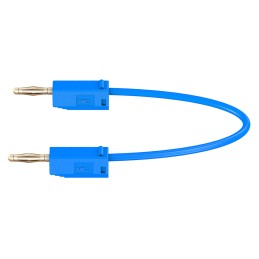 1 pcs - Staubli 2 mm Connector Test Lead, 10A, 30 V ac, 60V dc, Blue, 300mm Lead Length