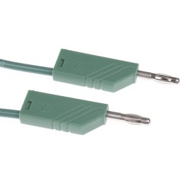 1 pcs - Hirschmann Test & Measurement Test lead, 16A, 60V dc, Green, 50cm Lead Length