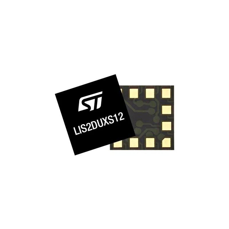 2 pcs - STMicroelectronics 3-Axis Surface Mount Accelerometer, LGA, 12-Pin
