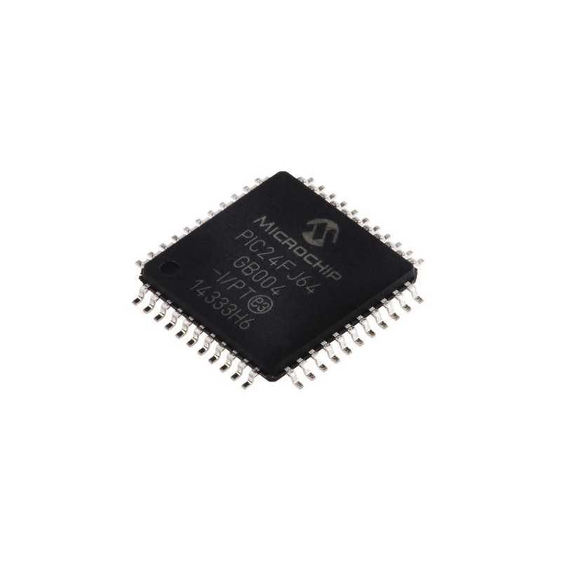 160 pcs - Microchip PIC24FJ64GB004-I/PT, 16bit PIC Microcontroller, PIC24FJ, 32MHz, 64 kB Flash, 44-Pin TQFP