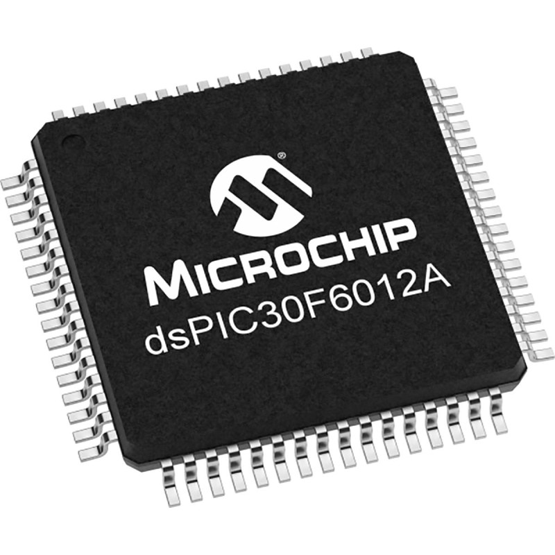 160 pcs - Microchip DSPIC30F6012A-30I/PT, 16bit dsPIC Microcontroller MCU, dsPIC30F, 25MHz, 144 kB Flash, 64-Pin TQFP