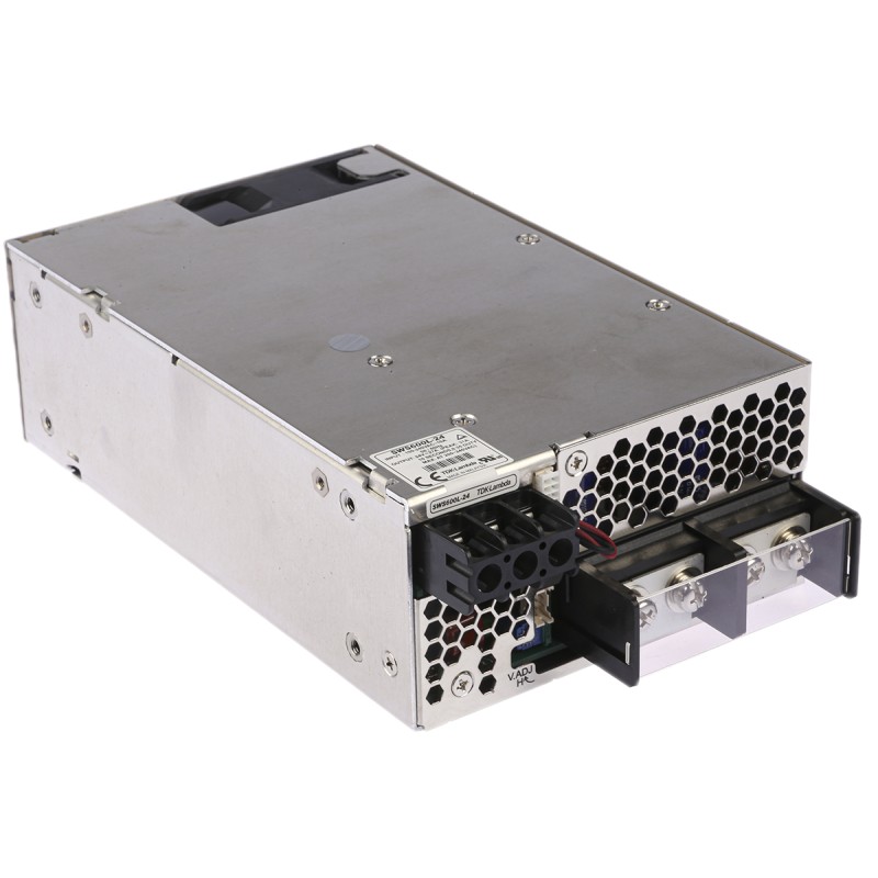 1 pcs - TDK-Lambda Switching Power Supply, SWS600L-24, 24V dc, 27A, 648W, 1 Output, 120 - 350 V dc, 85 - 265 V ac
