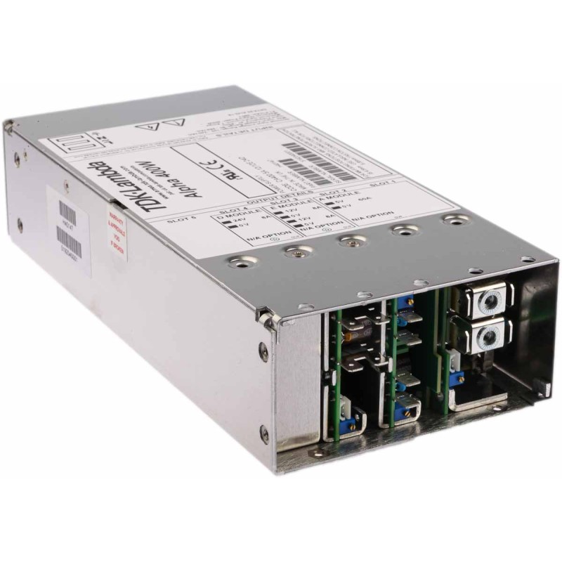 1 pcs - TDK-Lambda Switching Power Supply, CA400 5A12/12E24D, 5 V dc, 12 V dc, 24 V dc, 8A, 400W, Quad Output, 90 - 264V