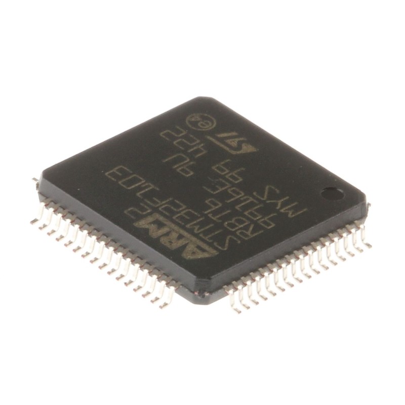 160 pcs - STMicroelectronics STM32F103RBT6, 32bit ARM Cortex M3 Microcontroller, STM32F1, 72MHz, 128 kB Flash, 64-Pin LQFP