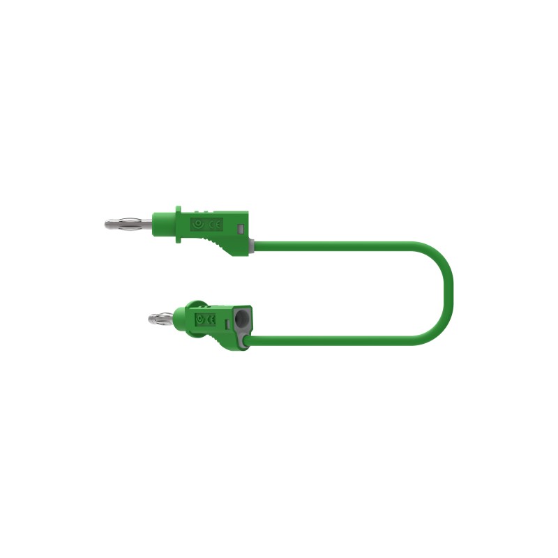 1 pcs - Electro PJP Test lead, 36A, 30 - 60V, Green, 200cm Lead Length