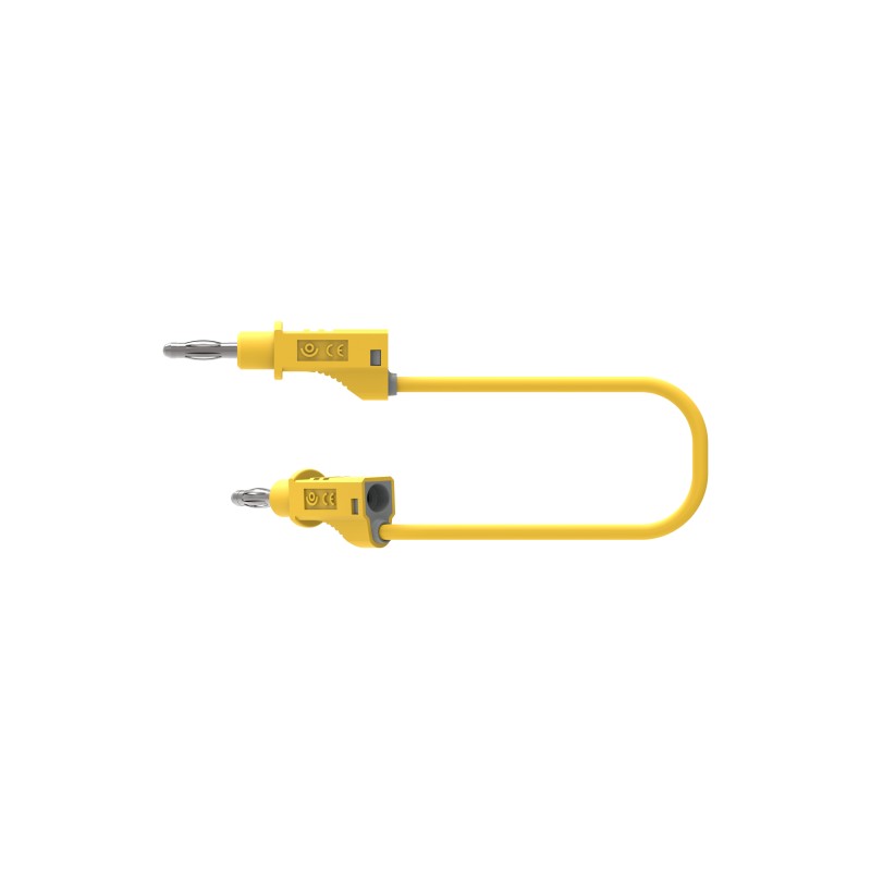 1 pcs - Electro PJP Test lead, 36A, 30 - 60V, Yellow, 200cm Lead Length
