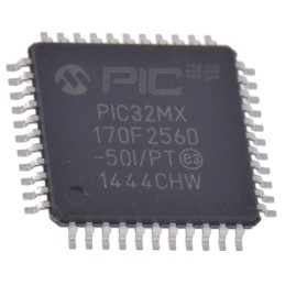 160 pcs - Microchip PIC32MX170F256D-50I/PT, 32bit PIC Microcontroller, PIC32MX, 50MHz, 64 kB Flash, 44-Pin TQFP