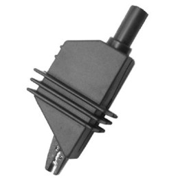 1 pcs - Electro PJP Alligator Clip, Nickel-Plated Steel Contact, 10A, Black