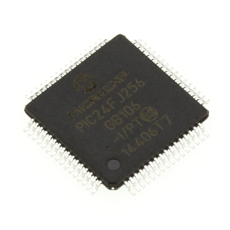 160 pcs - Microchip PIC24FJ256GB106-I/PT, 16bit PIC Microcontroller, PIC24FJ, 32MHz, 256 kB Flash, 64-Pin TQFP