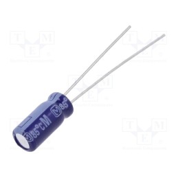 10 pcs x PANASONIC - ECA1HM100 - Capacitor: electrolytic, THT, 10uF, 50VDC, Ø5x11mm, Pitch: 2mm, ±20%