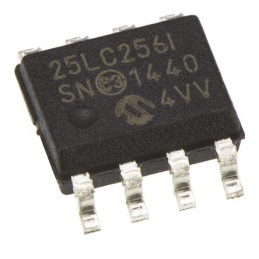 2 pcs - Microchip 25LC256-I/SN, 256kbit Serial EEPROM Memory, 50ns 8-Pin SOIC Serial-SPI