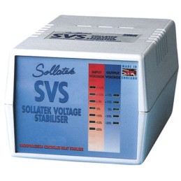 1 pcs - Sollatek Voltage Stabiliser 230V ac 2A Over Voltage and Under Voltage, 460VA UK Plug, Desktop