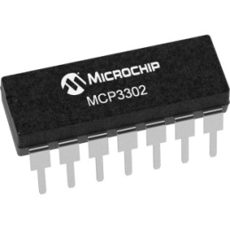 2 pcs - Microchip, Dual 12-bit + Sign- ADC 100ksps, 14-Pin PDIP