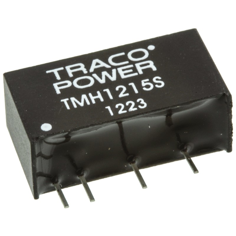 1 pcs - TRACOPOWER TMH DC-DC Converter, 15V dc/ 130mA Output, 10.8 - 13.2 V dc Input, 2W, Through Hole, +85°C Max Temp