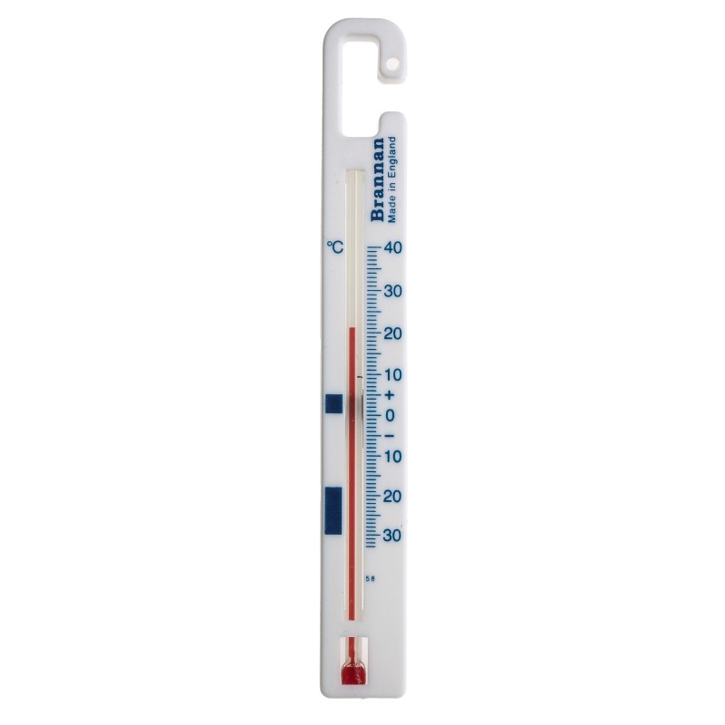 1 pcs - Brannan Freezer, Fridge Glass Thermometer, +40 °C max