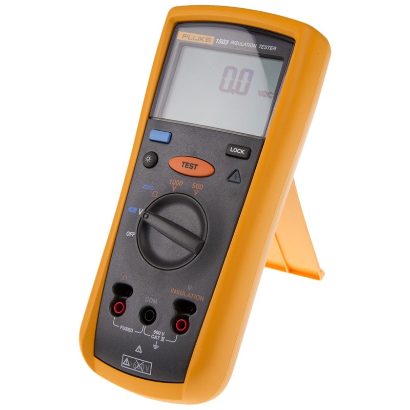 1 pcs - Fluke 1503 Insulation Tester, 500V Min, 1000V Max, 2GΩ Max, CAT III 600V - UKAS Calibration