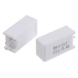 50 pcs - TE Connectivity 47Ω Wire Wound Resistor 5W ±5% SQMW547RJ