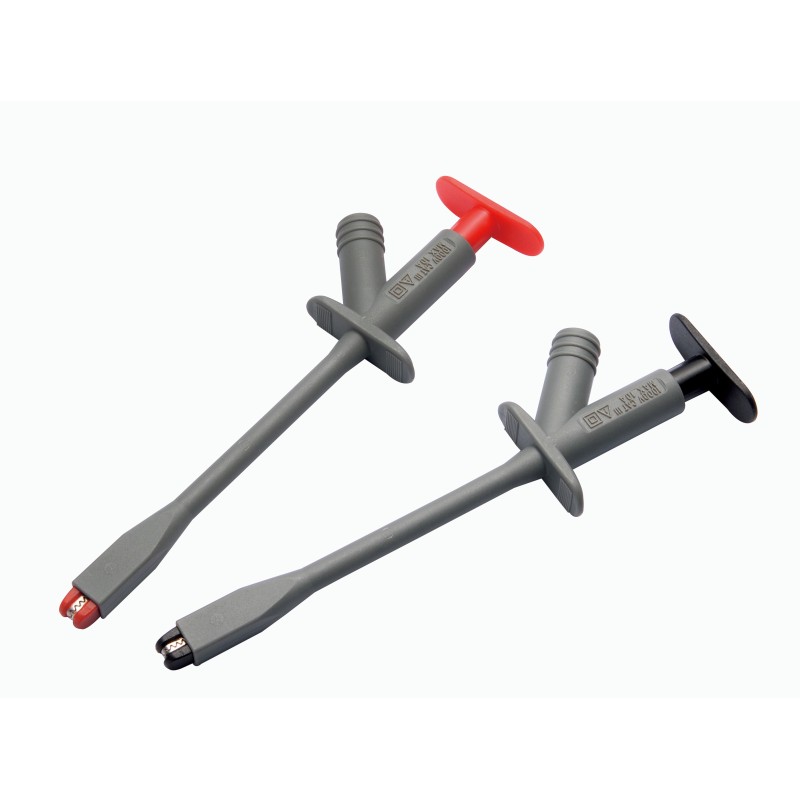 1 pcs - RS PRO Black, Grey, Red Grabber Clip with Crocodile Jaws, 10A, 1000V, 4mm Socket