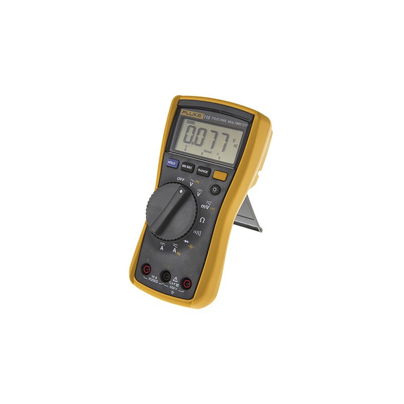 1 pcs - Fluke 115 Handheld Digital Multimeter, True RMS, 10A ac Max, 10A dc Max, 600V ac Max - UKAS Calibrated