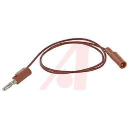 1 pcs - Mueller Electric Crocodile Clip Lead, 10A, 300V, Red, 600mm Lead Length