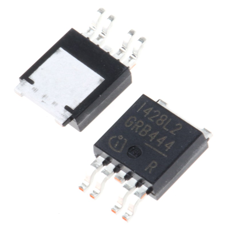 2 pcs - Infineon ITS428L2ATMA1High Side, High Side Switch Power Switch IC 5-Pin, TO-252