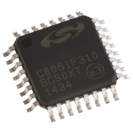 250 pcs - Silicon Labs C8051F310-GQ, 8bit 8051 Microcontroller, C8051F, 25MHz, 16 kB Flash, 32-Pin LQFP