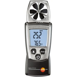 1 pcs - Testo 410-2 NTC, Rotary Vane Anemometer, 20m/s Max, Measures Air Velocity, Humidity, Temperature