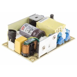 1 pcs - MEAN WELL Switching Power Supply, EPS-65S-5, 5V dc, 11A, 55W, 1 Output, 127 - 370 V dc, 90 - 264 V ac