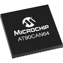 260 pcs - Microchip AT90CAN64-16MU, 8bit AVR Microcontroller, AT90, 16MHz, 64 kB Flash, 64-Pin QFN