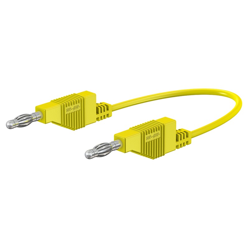 1 pcs - Staubli, 15A, 30 V ac, 60V dc, Yellow, 500mm Lead Length