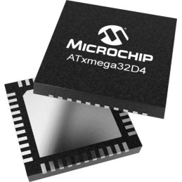 360 pcs - Microchip ATXMEGA32D4-MH AVR Microcontroller, ATxmega32D4, 32MHz, 32 kB Flash, 44-Pin QFN