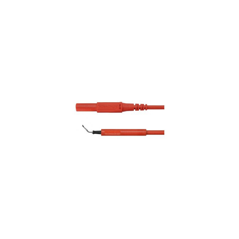 1 pcs - Schutzinger Test lead, 19A, 600V, Red, 500mm Lead Length