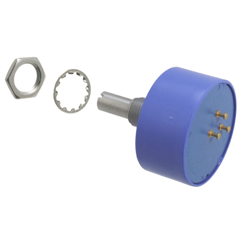 25 pcs - Bourns 1kΩ Rotary Potentiometer Continuous-Turns 1-Gang Bushing Mount, 6657S-1-102