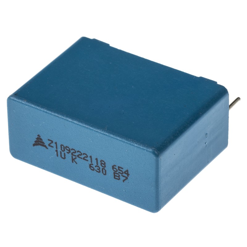 10 pcs - EPCOS B32654 Polypropylene Film Capacitor, 250 V ac, 630 V dc, ±10%, 1μF, Through Hole