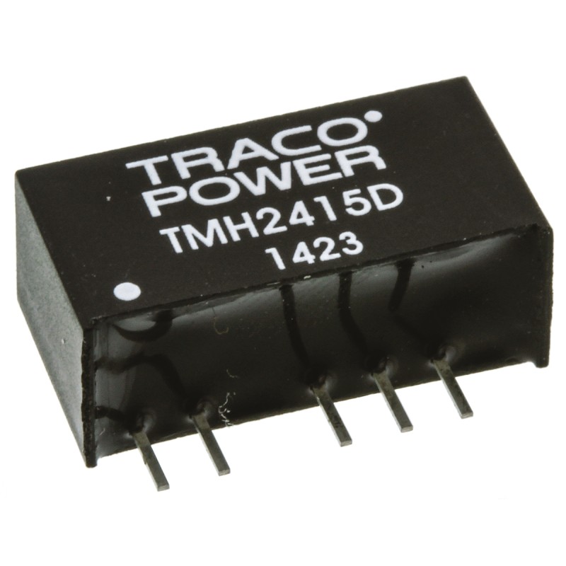 1 pcs - TRACOPOWER TMH DC-DC Converter, ±15V dc/ ±65mA Output, 21.6 - 26.4 V dc Input, 2W, Through Hole, +85°C Max Temp