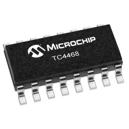 2 pcs - Microchip TC4468COE713, 1.2 A, 18V 16-Pin, SOIC