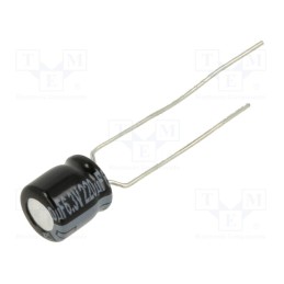 10 pcs x PANASONIC - ECEA0JKA221B - Capacitor: electrolytic, THT, 220uF, 6.3VDC, Ø6.3x7mm, Pitch: 5mm