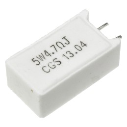 50 pcs - TE Connectivity 4.7Ω Wire Wound Resistor 5W ±5% SQMW54R7J