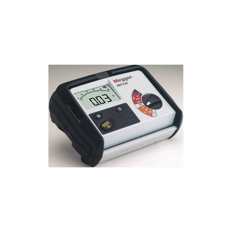 1 pcs - Megger MIT300 Insulation & Continuity Tester, 250V Min, 500V dc Max, 999mΩ Max, CAT III 600V - RS Calibration