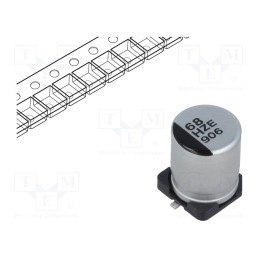 1 pcs x PANASONIC - EEHZE1H680P - Capacitor: hybrid, 68uF, 50VDC, ESR: 30mΩ, ZE, SMD, ±20%, -55÷125°C