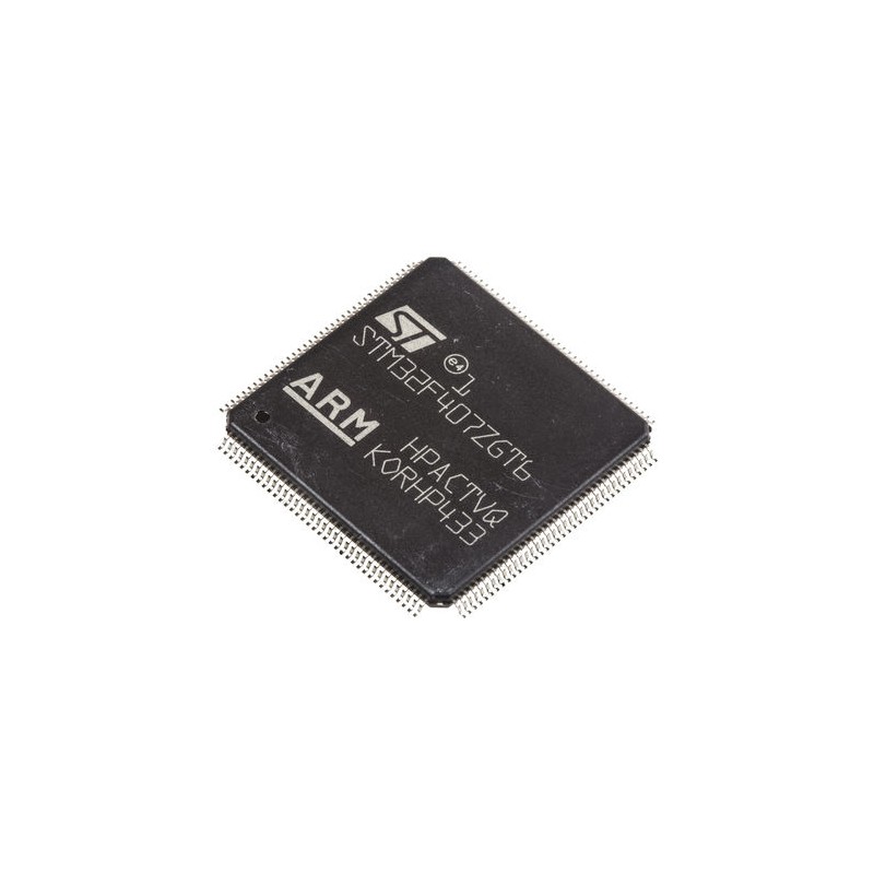 60 pcs - STMicroelectronics STM32F407ZGT6, 32bit ARM Cortex M4 Microcontroller, STM32F4, 168MHz, 1.024 MB Flash, 144-Pin LQFP