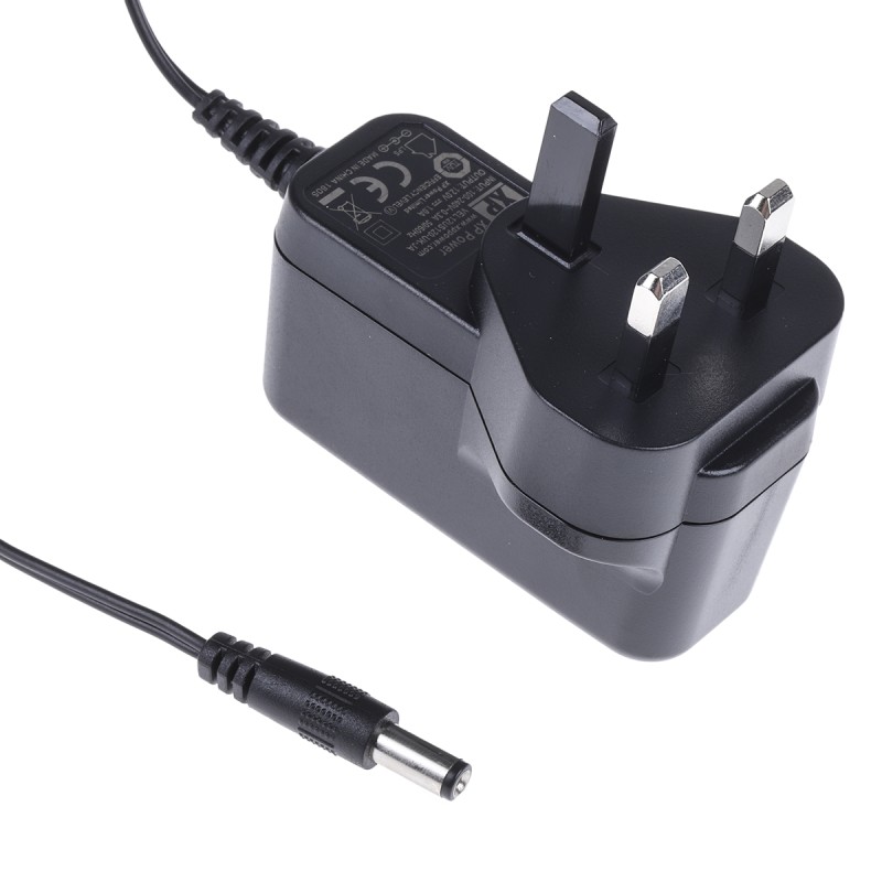 1 pcs - XP Power 12W Plug-In AC/DC Adapter 12V dc Output, 1A Output