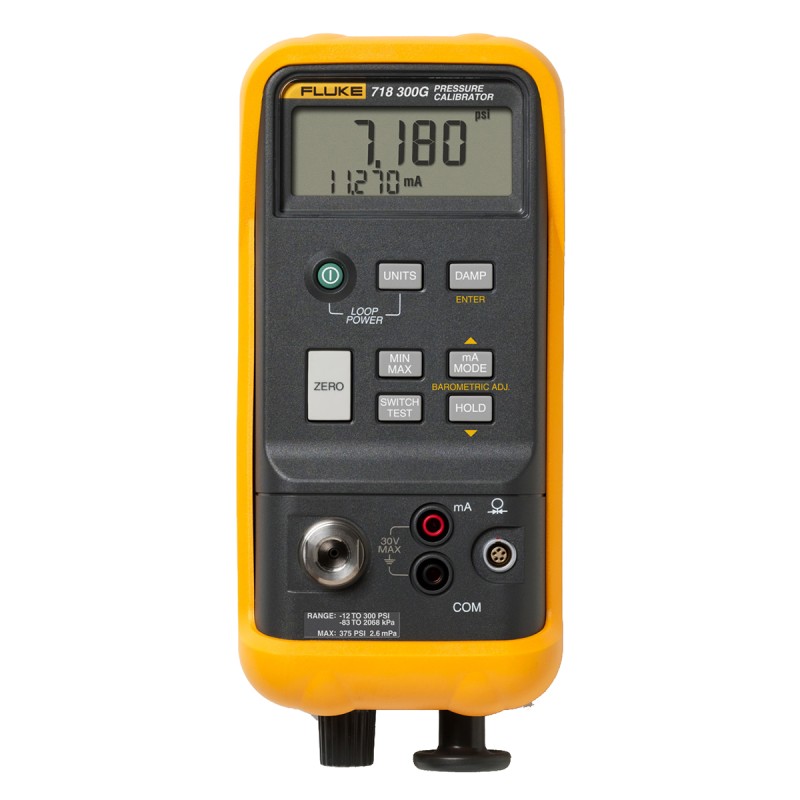 1 pcs - Fluke 718 -850mbar to 20bar Pressure Calibrator - RS Calibration