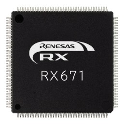 60 pcs - Renesas Electronics R5F5671EHDFB30, 32bit RXv3 Microcontroller, RX671, 120MHz, 2.048 MB Flash, 144-Pin LFQFP