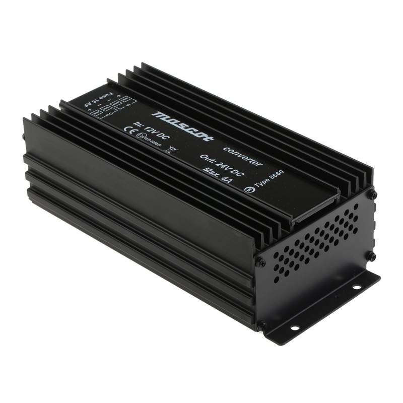 1 pcs - Mascot DC-DC Converter, 24V dc/ 5A Output, 10 - 16 V dc Input, 120W, Mounting Bracket, +25°C Max Temp -20°C Min