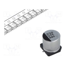1 pcs x PANASONIC - EEHZK1V331P - Capacitor: hybrid, 330uF, 35VDC, ESR: 20mΩ, ZK, SMD, ±20%, -55÷125°C