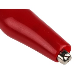 1 pcs - RS PRO Crocodile Clip, Nickel-Plated Steel Contact, Red