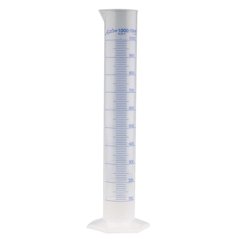 1 pcs - RS PRO PP Graduated Cylinder, 1L