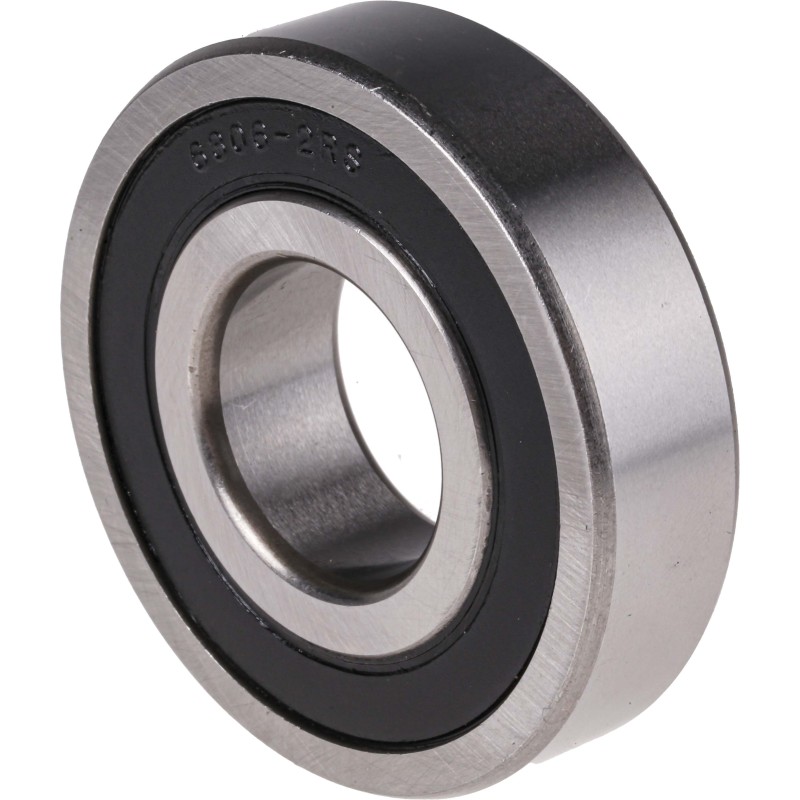 1 pcs - RS PRO 6306-2RS/C3 Single Row Deep Groove Ball Bearing- Both Sides Sealed 30mm I.D, 72mm O.D